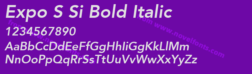 Expo SSi Bold ItalicPreview