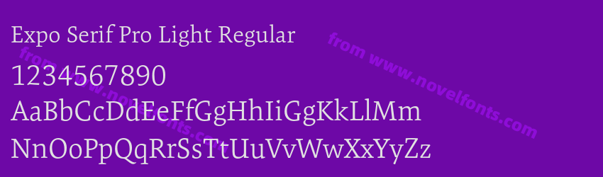 Expo Serif Pro Light RegularPreview