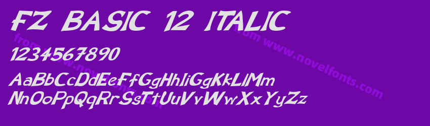 FZ BASIC 12 ITALICPreview