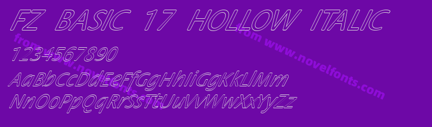 FZ BASIC 17 HOLLOW ITALICPreview