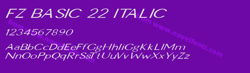 FZ BASIC 22 ITALICPreview