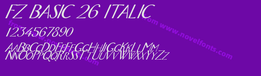 FZ BASIC 26 ITALICPreview