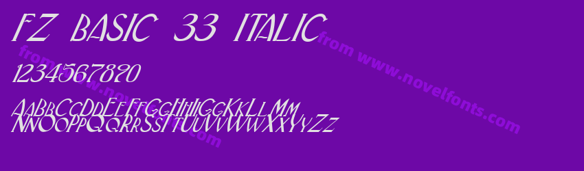 FZ BASIC 33 ITALICPreview