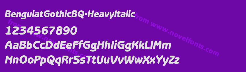 BenguiatGothicBQ-HeavyItalicPreview