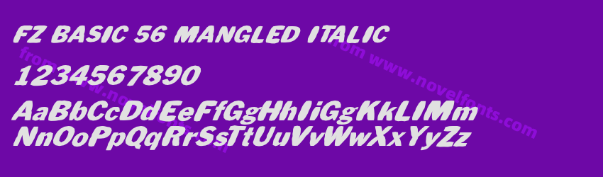 FZ BASIC 56 MANGLED ITALICPreview