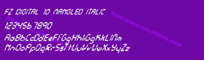 FZ DIGITAL 10 MANGLED ITALICPreview