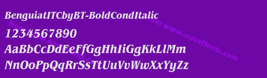 BenguiatITCbyBT-BoldCondItalicPreview