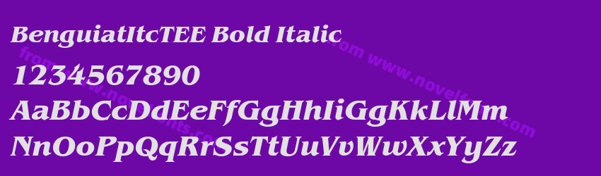 BenguiatItcTEE Bold ItalicPreview