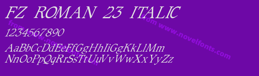 FZ ROMAN 23 ITALICPreview