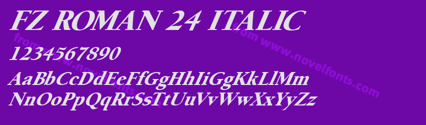 FZ ROMAN 24 ITALICPreview