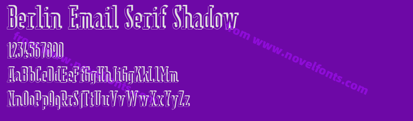 Berlin Email Serif ShadowPreview