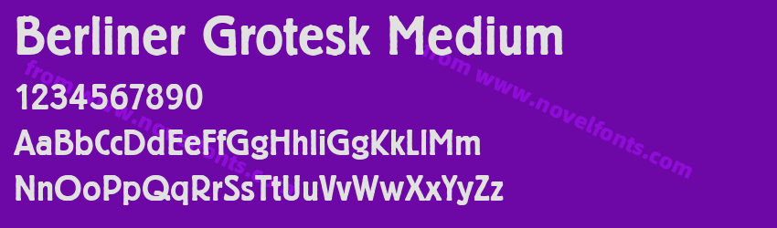 Berliner Grotesk MediumPreview