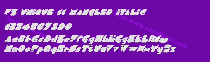 FZ UNIQUE 11 MANGLED ITALICPreview