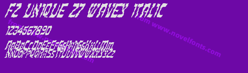 FZ UNIQUE 27 WAVEY ITALICPreview