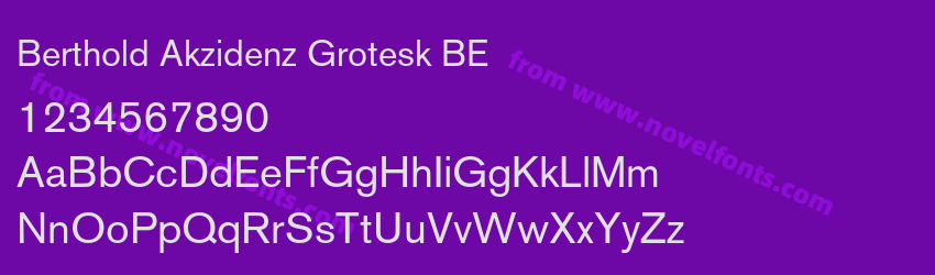 Berthold Akzidenz Grotesk BEPreview