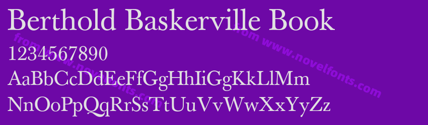 Berthold Baskerville BookPreview