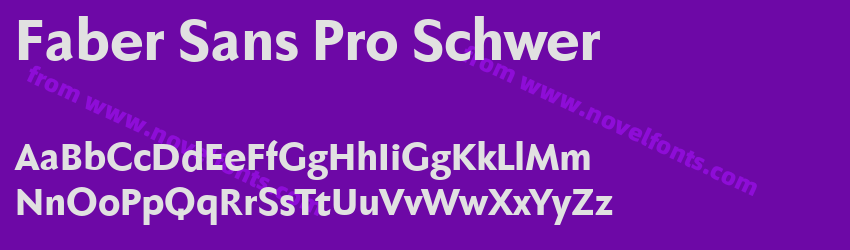 Faber Sans Pro SchwerPreview