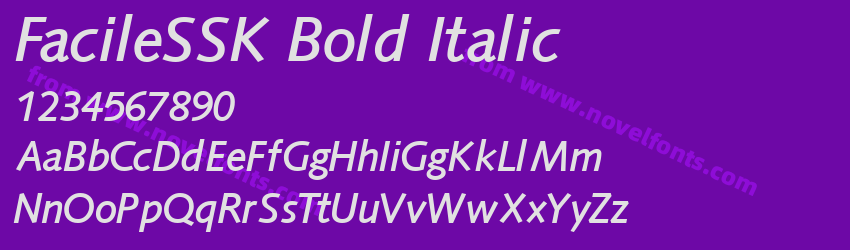 FacileSSK Bold ItalicPreview