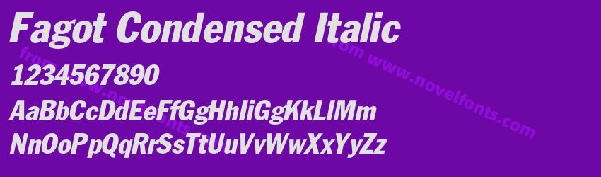 Fagot Condensed ItalicPreview