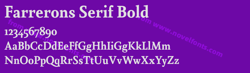 Farrerons Serif BoldPreview