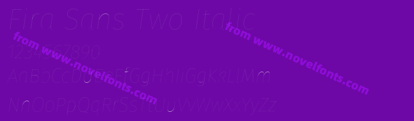 Fira Sans Two ItalicPreview