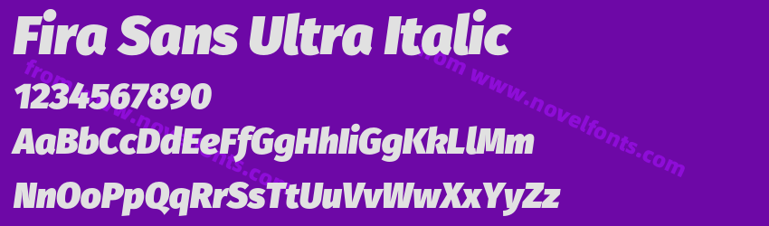 Fira Sans Ultra ItalicPreview