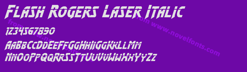 Flash Rogers Laser ItalicPreview