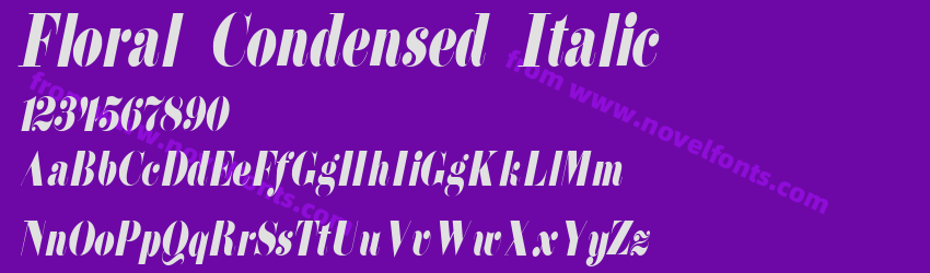 Floral Condensed ItalicPreview