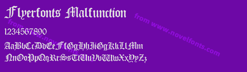 Flyerfonts MalfunctionPreview