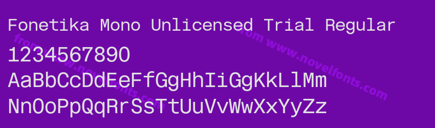 Fonetika Mono Unlicensed Trial RegularPreview