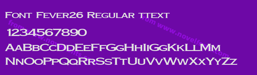 Font Fever26 Regular ttextPreview