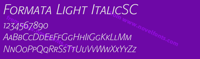 Formata Light ItalicSCPreview