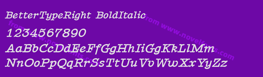 BetterTypeRight BoldItalicPreview