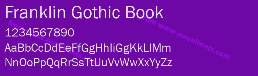 Franklin Gothic BookPreview