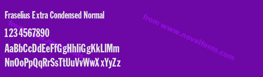 Fraselius Extra Condensed NormalPreview