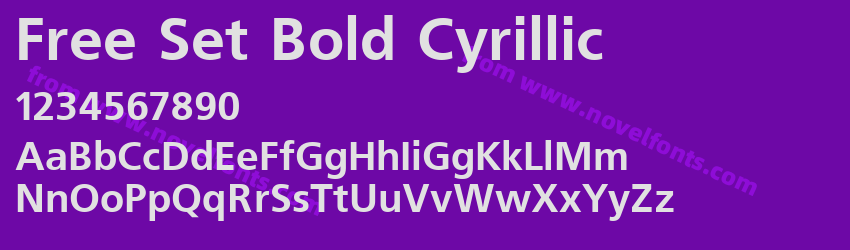 Free Set Bold CyrillicPreview