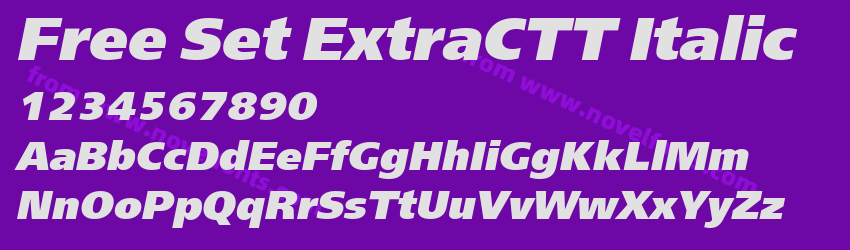 Free Set ExtraCTT ItalicPreview