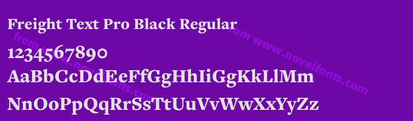 Freight Text Pro Black RegularPreview