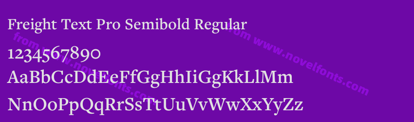 Freight Text Pro Semibold RegularPreview