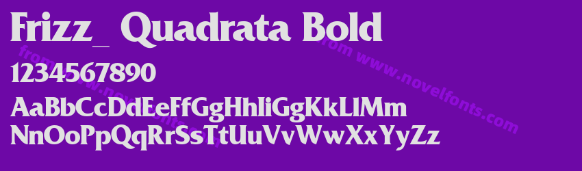 Frizz_ Quadrata BoldPreview