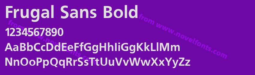 Frugal Sans BoldPreview