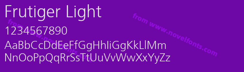 Frutiger LightPreview