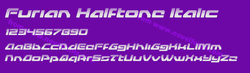 Furian Halftone ItalicPreview