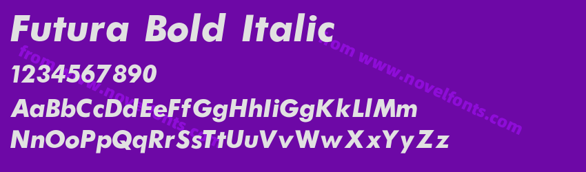 Futura Bold ItalicPreview