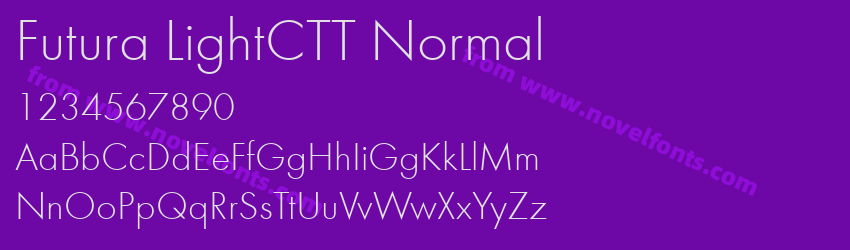 Futura LightCTT NormalPreview