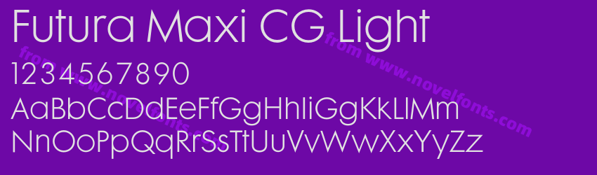 Futura Maxi CG LightPreview