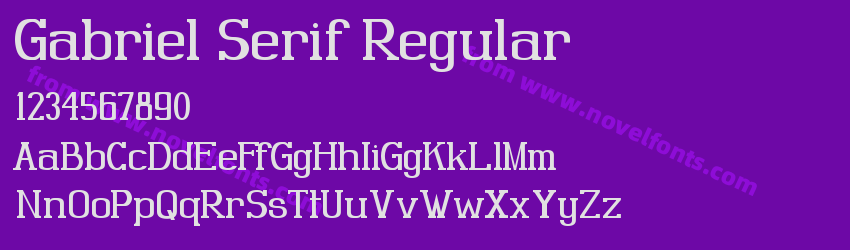 Gabriel Serif RegularPreview