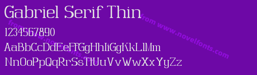 Gabriel Serif ThinPreview