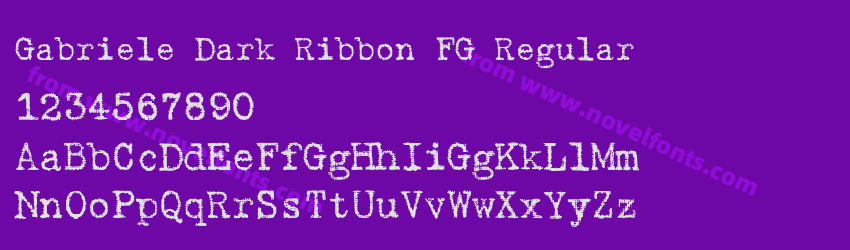 Gabriele Dark Ribbon FG RegularPreview