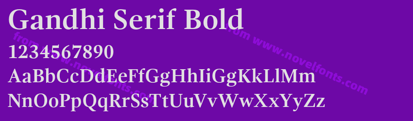 Gandhi Serif BoldPreview